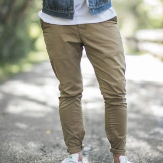 Lewismarcus Men's Straight Fit Chino Pants — Cotton Twill